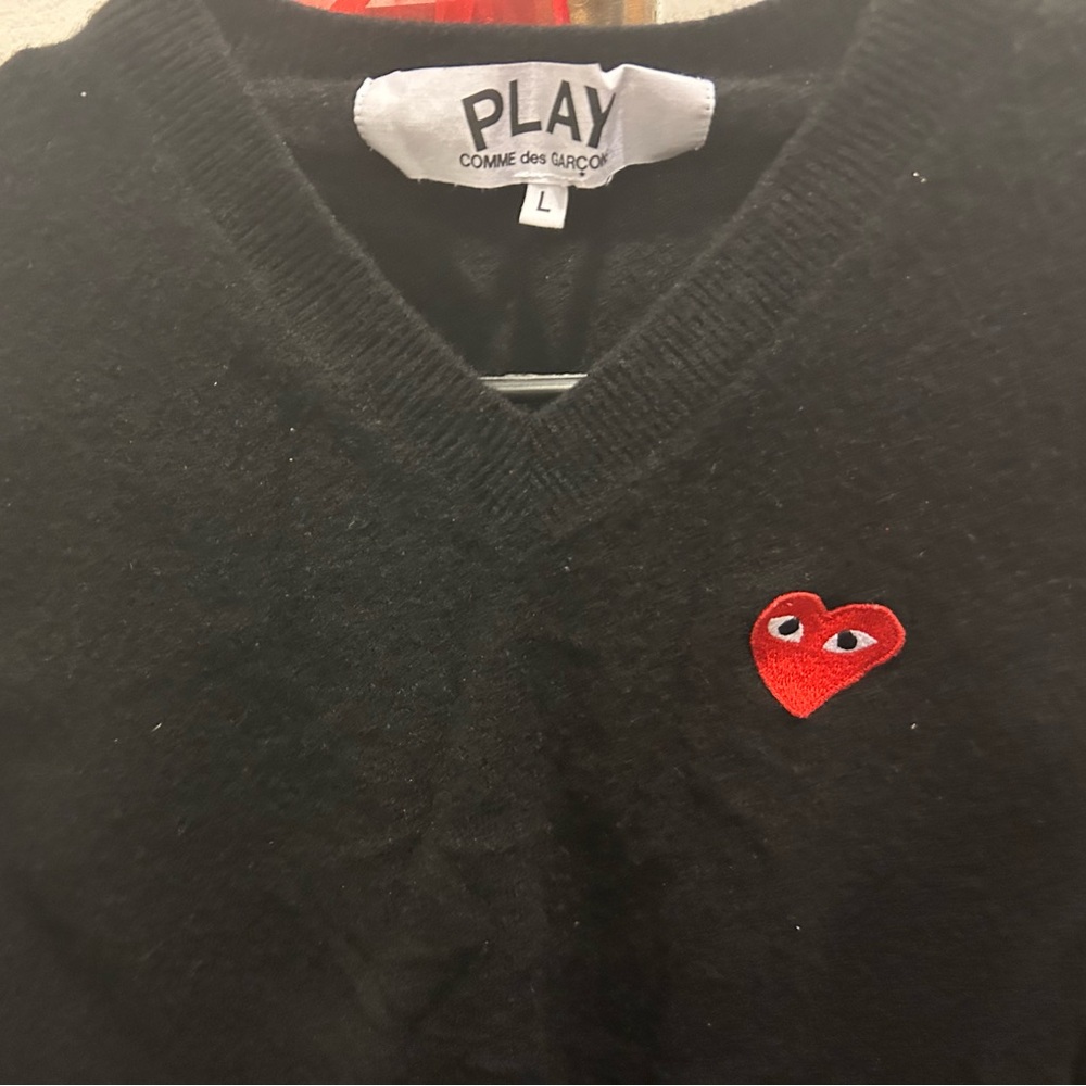 Comme Des Garçons Play - Heart Logo Sweater (L)